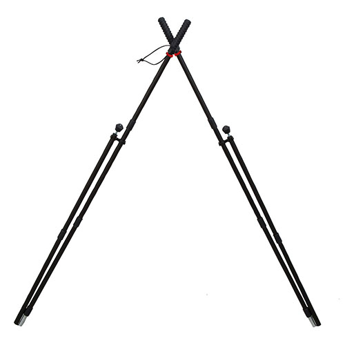 I BOG Shooting Sticks offrono stabilità e durata, realizzati in alluminio robusto, con clip regolabili per un trasporto facile e un'altezza personalizzabile.