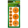 I Caldwell Orange Shooting Spots offrono 72 punti di mira da 1" e 36 da 2" per migliorare la visibilità e la precisione sui tuoi bersagli. Facili da applicare!