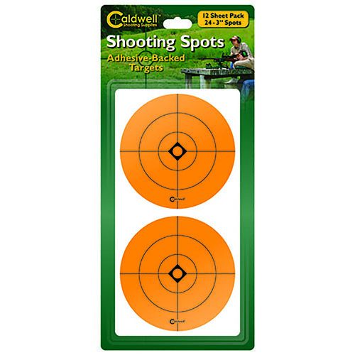 I Caldwell Orange Shooting Spots sono ideali per applicare facilmente nuovi punti di mira visibili su bersagli usurati o scatole di cartone, migliorando la tua precisione.