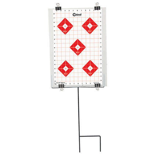 Il Caldwell® Ultra Portable Target Stand Kit è il tuo kit tutto-in-uno per il tiro! Include supporto, retro, morsetti e bersagli in un'unica soluzione compatta.