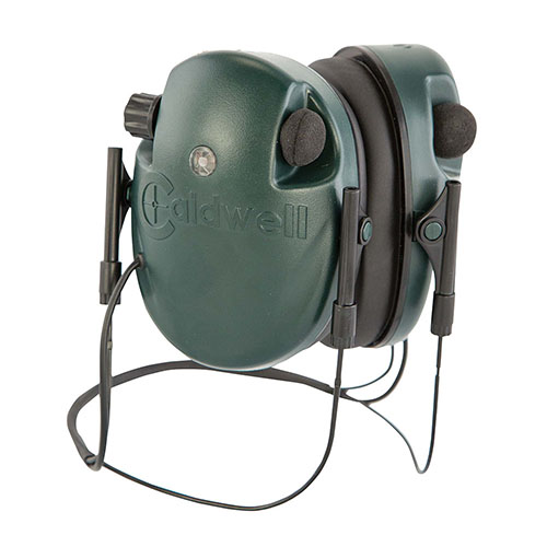 La protezione acustica E-Max® offre un design a profilo basso, amplifica i suoni fino a 20dB e disattiva i suoni sopra 85 decibel per proteggere l'udito.
