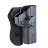 Gli holster Caldwell Tac Ops in polimero rinforzato offrono comfort, sicurezza con il sistema di blocco del grilletto e si adattano a diversi modelli di pistole.