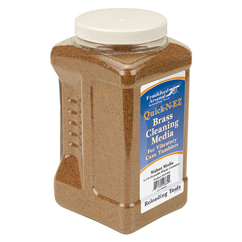 Il Frankford Arsenal Brass Cleaning Media in gusci di noce da 5 lbs è ideale per una pulizia efficace delle cartucce, offrendo prestazioni superiori rispetto al mais.