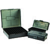La scatola per munizioni Frankford Arsenal con cerniera meccanica è robusta, impilabile e resistente al freddo, ideale per .45-70 GOV, .458 SOCOM e .500 S&W Mag.