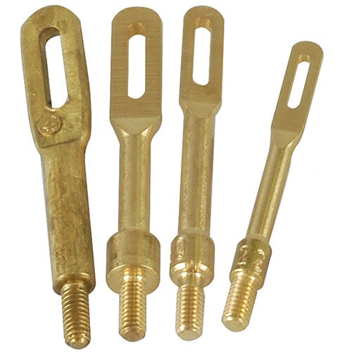 Il set di 4 Slotted Tip in ottone massiccio di Tipton è ideale per la pulizia delle canne, duraturo e non danneggia il tuo arma, compatibile con calibri specifici.