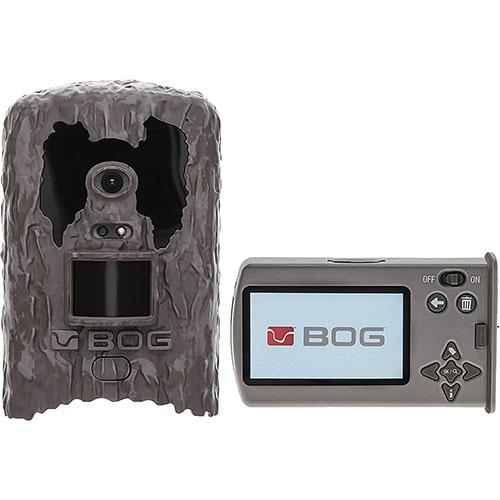 La fotocamera BOG Clandestine™ offre scatti rapidi sotto ¼ di secondo, video HD, timbro ambientale, eccellente portata del flash e schermo da 3".