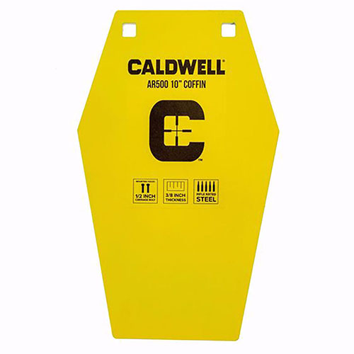 I bersagli Caldwell AR500 10" Coffin sono realizzati in acciaio indurito AR-500, resistenti a migliaia di colpi e ideali per competizioni e allenamenti.