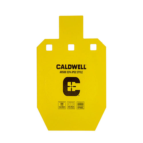 I bersagli Caldwell AR500 in acciaio sono visibili e resistenti, progettati per competizioni e allenamenti, supportano fino a 3000 fps e 3500 ft.lbs.