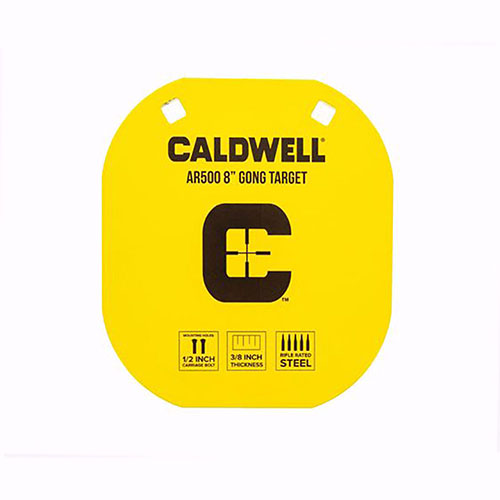 I bersagli Caldwell AR500 8" sono realizzati in acciaio indurito, resistono a migliaia di colpi e sono visibili, perfetti per competizioni e allenamenti.