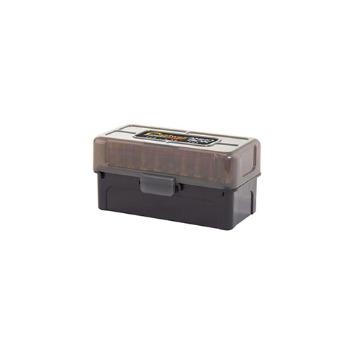 La Caldwell AR-15 Mag Charger Ammo Box tiene un design robusto in polimero, può contenere 50 colpi di .223/5.56x45/.204 e si adatta perfettamente al Mag Charger.