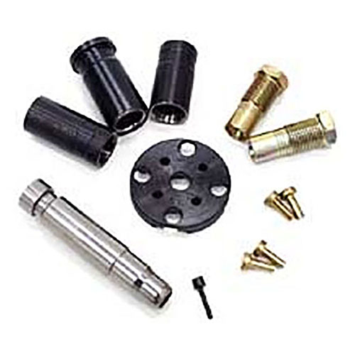 I kit di conversione Dillon Square Deal B consentono di cambiare calibro in pochi minuti, includendo die in carburo, espansore, die di seduta e crimpatura.
