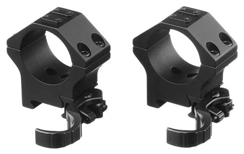 Montaggio robusto in alluminio aeronautico, opzione di sgancio rapido, tensione regolabile per rail Picatinny e interfaccia modulare ERATAC per accessori.