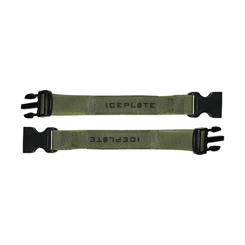Set aggiuntivo di due cinghie velcro Side Release, staccabili e riutilizzabili, per garantire sicurezza e stabilità all'IcePlate negli External Carriers.