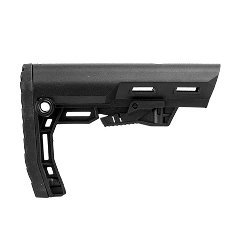 Il Scout AR-15 Mil-Spec Stock offre ergonomia, leggerezza e stabilità, con montaggio QD su entrambi i lati per una versatilità e precisione superiori.