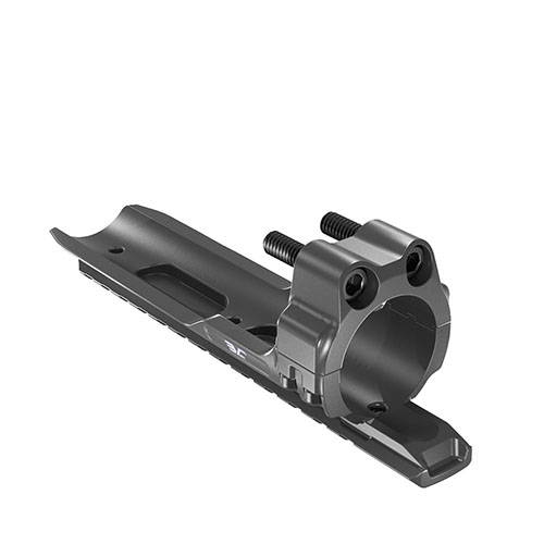 Il JAE Accessories - NVM Body and Base - BLK offre un supporto per visori notturni con un rail integrale da 20 MOA, ideale per montare ottiche notturne.