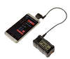 L'adattatore MagnetoSpeed XFR consente di trasferire direttamente le stringhe di colpi su dispositivi Android e iOS, per salvarle, modificarle e inviarle via email.