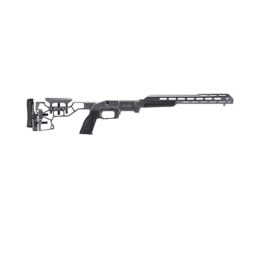 Il MDT ESS Chassis System Kit offre ergonomia superiore con un forend da 15", calcio regolabile e impugnatura AR, per un'ottimale personalizzazione e comfort.