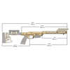 Il sistema di chassis LSS-XL Gen 2 offre un forend più lungo, compatibilità con calci AR, e utilizza caricatori AICS per prestazioni superiori.