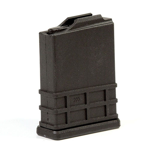 Il caricatore MDT in polimero da 10 colpi per 223 Rem è compatibile con sistemi MDT e molte altre chassis M24, offrendo robustezza e affidabilità.