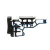 Il MDT Skeleton Rifle Stock offre regolazioni senza attrezzi per un comfort ottimale, con opzioni di piegatura e adattamenti per il cheek riser e il buttpad.