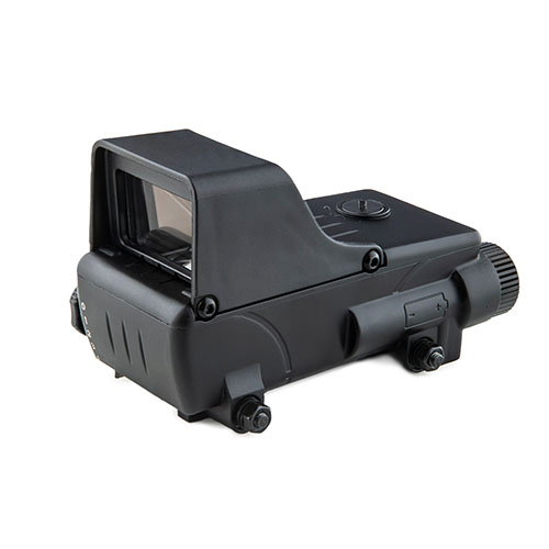 Il MEPRO RDS offre un punto rosso 2.0 MOA, 4 impostazioni di luminosità, sensore di spegnimento automatico e compatibilità con NVG e mirini ingranditi.