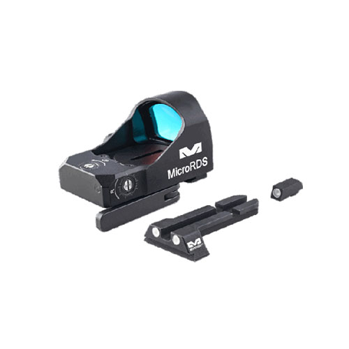 Il Mepro microRDS offre un'acquisizione rapida del bersaglio, montaggio facile senza attrezzi e un mirino di backup TruDot™ per pistole e fucili.