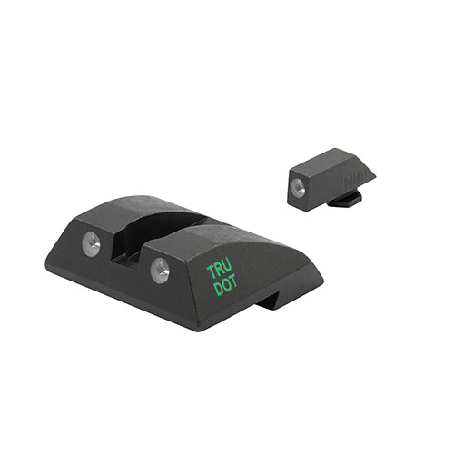 Le mire notturne MEPROLIGHT® TRU-DOT® offrono una visibilità superiore in tutte le condizioni di luce, aumentando l'efficacia del tiro fino all'85%.