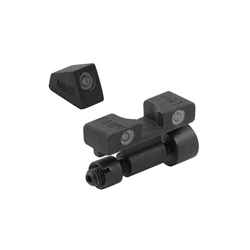 I mirini notturni regolabili MEPROLIGHT® Tru-Dot® migliorano la precisione in condizioni di scarsa illuminazione, aumentando l'efficacia di tiro oltre l'85%.