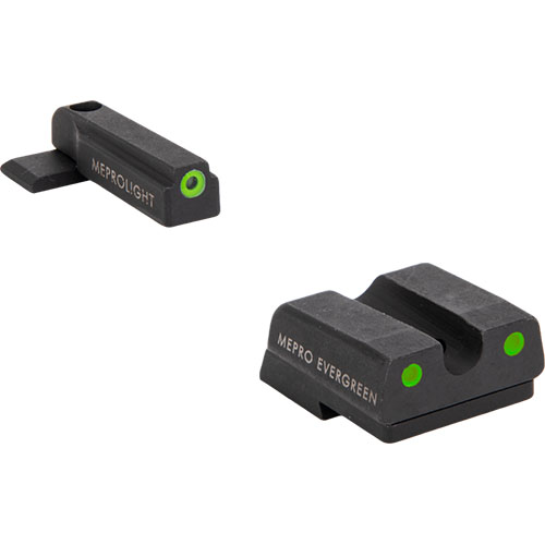 Il Mepro Evergreen™ offre un mirino illuminato super luminoso a LED, aumentando la probabilità di colpire sia di giorno che di notte per 5 anni.