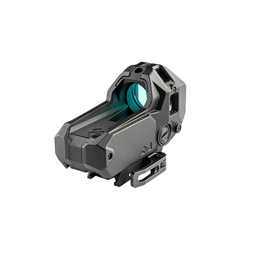 Il MEPRO M22 è un mirino reflex compatto, auto-illuminato, con illuminazione a fibra ottica di giorno e tritio di notte, senza bisogno di batterie, per ogni condizione.
