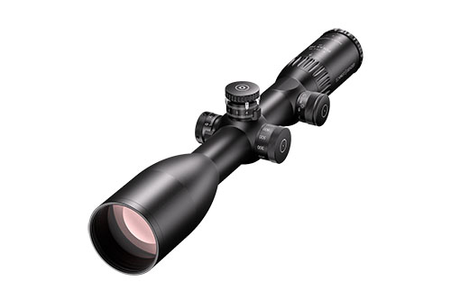 Il mirino 4–16x56 Polar T96 offre un'ottima visibilità in condizioni di scarsa illuminazione, con reticolo BDC II-B LT per una precisione superiore.