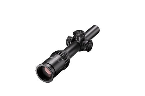 Il 1–8x24 PM II ShortDot Dual CC di SCHMIDT U. BENDER offre versatilità e precisione, ideale per il tiro a lunga distanza e le situazioni di rapida acquisizione.