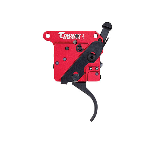 Il grilletto Remington 700 di TIMNEY offre un sistema a 2 stadi con sicurezza, 1° stadio fisso a 1 lb e 2° stadio regolabile da 1.5 lb a 3 lb.