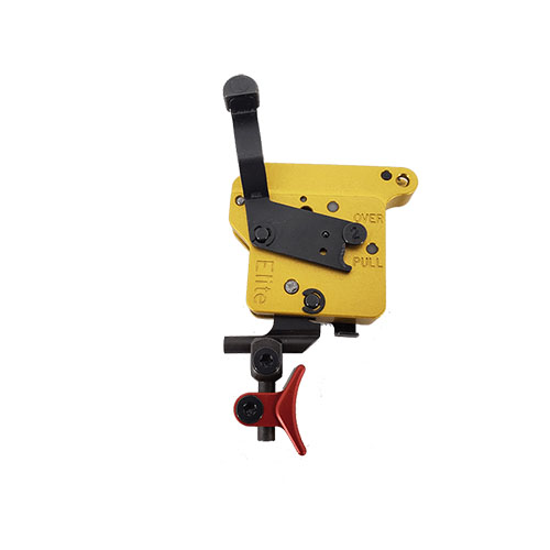 I grilletto Timney per Remington Model 7 Calvin Elite è facile da installare, migliora la precisione e include una sicurezza che blocca il grilletto in posizione di sicurezza.