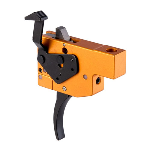 Il grilletto TIMNEY Tikka T3 offre una regolazione precisa del peso di scatto da 1.5 a 4 lb, garantendo un'azione pulita e senza attriti per prestazioni ottimali.
