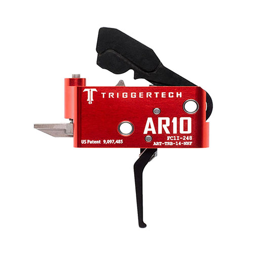 Il grilletto TRIGGERTECH AR10 offre precisione e affidabilità con Frictionless Release Technology™, azione a due stadi e componenti in acciaio inox 440C per una durata eccezionale.