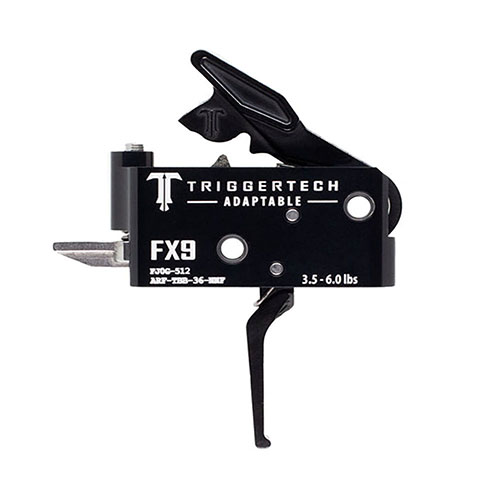Il grilletto TRIGGERTECH FX9 offre Zero Creep Technology™, azione a due stadi, reset tattico sotto 0,015" e massima affidabilità in ogni condizione.