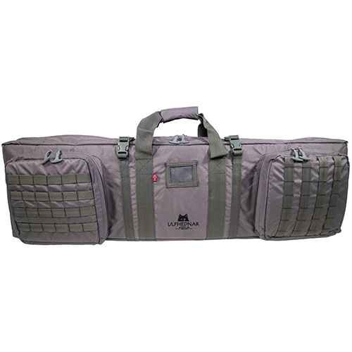 La borsa ULFHEDNAR Double AR da 110 cm della serie 'Field' è leggera, riccamente attrezzata e dotata di spallacci per un trasporto comodo e pratico.