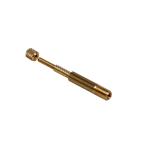 L'adattatore VFG in ottone con filettatura M5 esterna e interna 1/8" è compatibile con tutte le canne di pulizia, ideale per tutti i calibri.