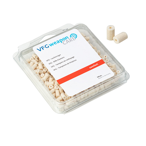 I pulitori di canna VFG COMFORT da 250 pezzi sono ideali per una pulizia leggera, per oliatura o disoilatura, perfetti per cal. .50.