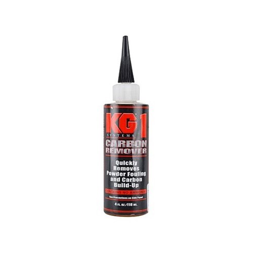 KG-1 è un prodotto pH neutro ideale per rimuovere il carbonio da fucili a polvere nera, armi a fuoco centrale, rimfire e automatiche.
