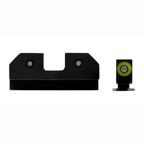 Le R3D Night Sights per Glock offrono un'illuminazione tritium brillante, visibilità eccellente in condizioni di scarsa luce e installazione facile.