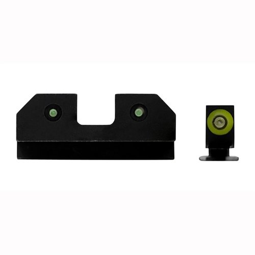 Le R3D Night Sights per Glock® offrono una visibilità eccezionale in condizioni di luce sia brillanti che scarse, con tecnologia Ember™ per un'illuminazione ottimale.