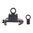 Base di riserva Weaver alta per fucile .350" Ghost Ring nera