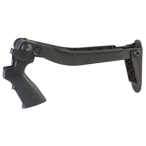 Il PUMP SHOTGUN FOLDING BUTTSTOCK migliora il controllo e la maneggevolezza, è facile da installare e si adatta a diversi fucili a pompa senza modifiche.