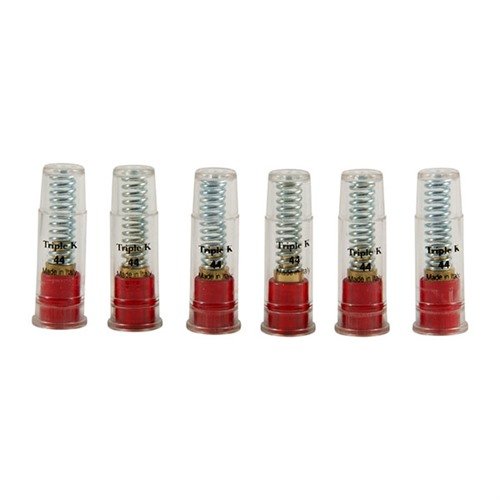 I DELUXE SNAP CAPS .44 di TRIPLE-K proteggono i percussori e offrono una pratica sicura e secca, evitando confusione con munizioni vive grazie al loro colore brillante.