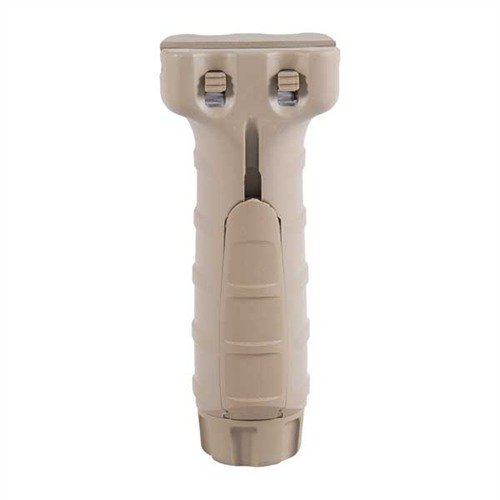 Impugnatura verticale Picatinny resistente, con scomparto per batterie e sigillo impermeabile fino a 20 metri, per un'ottima presa e funzionalità in combattimento.