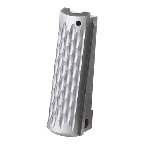 Il Flat Mainspring Housing per 1911 offre un design elegante e diverse superfici per una presa sicura, ideale per competizioni e uso tattico.