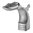 Sicura beavertail lavorata per 1911, acciaio inox (SS), 80S