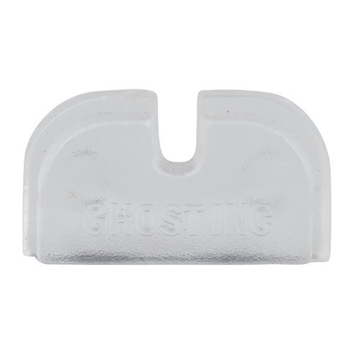 La ARMORER'S SLIDE COVER PLATE di GHOST è essenziale per un'installazione facile e senza errori dei connettori Ghost Rocket 3.5 e Tactical 5.0, con visibilità su sear e firing pin.